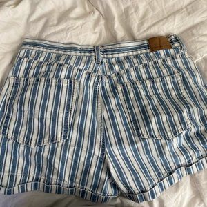 American Eagle Striped Mom Shorts